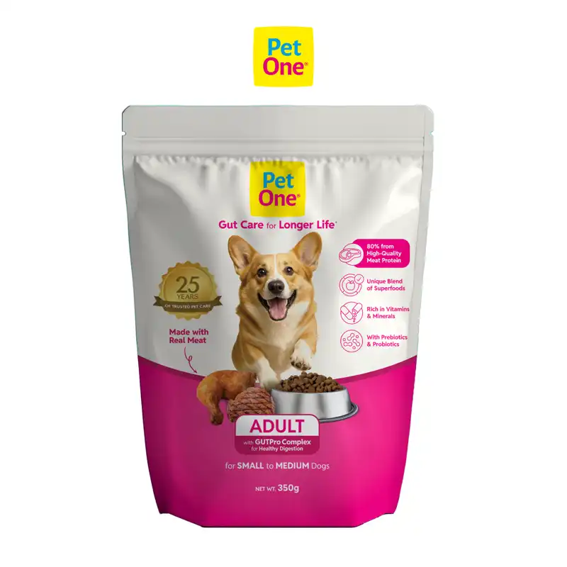 THỨC ĂN PET ONE DÀNH CHO CHÓ TRƯỞNG THÀNH VỚI PHỨC HỢP HỖ TRỢ ĐƯỜNG RUỘT